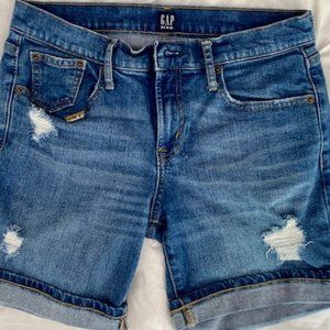 Gap Jean Shorts (Distressed)